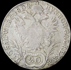 20 Krejcar 1809 C