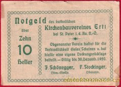 Ertl - 10 haléřů - 1920