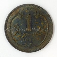 1 haléř F.J.I.-1901