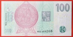 Česká republika - 100 korun 2018 s přítiskem M22