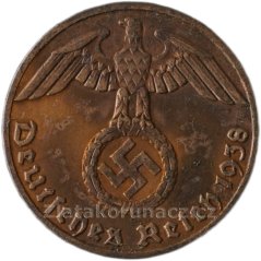 Německo - 1 Reichspfennig 1938 E