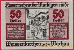 Weissenkirchen - 50 haléřů - 1920