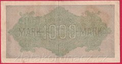Německo - 1000 mark 15.9.1922 - série Tg-OE