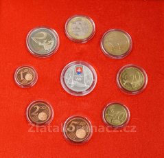 Sada dřevěná 2020 - Slovenské euromince 2020 proof like