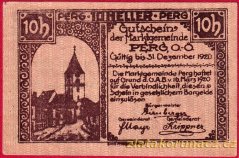 Perg - 10 haléřů - 1920