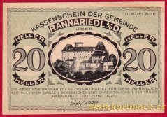Rannariedl - 20 haléřů - 1920